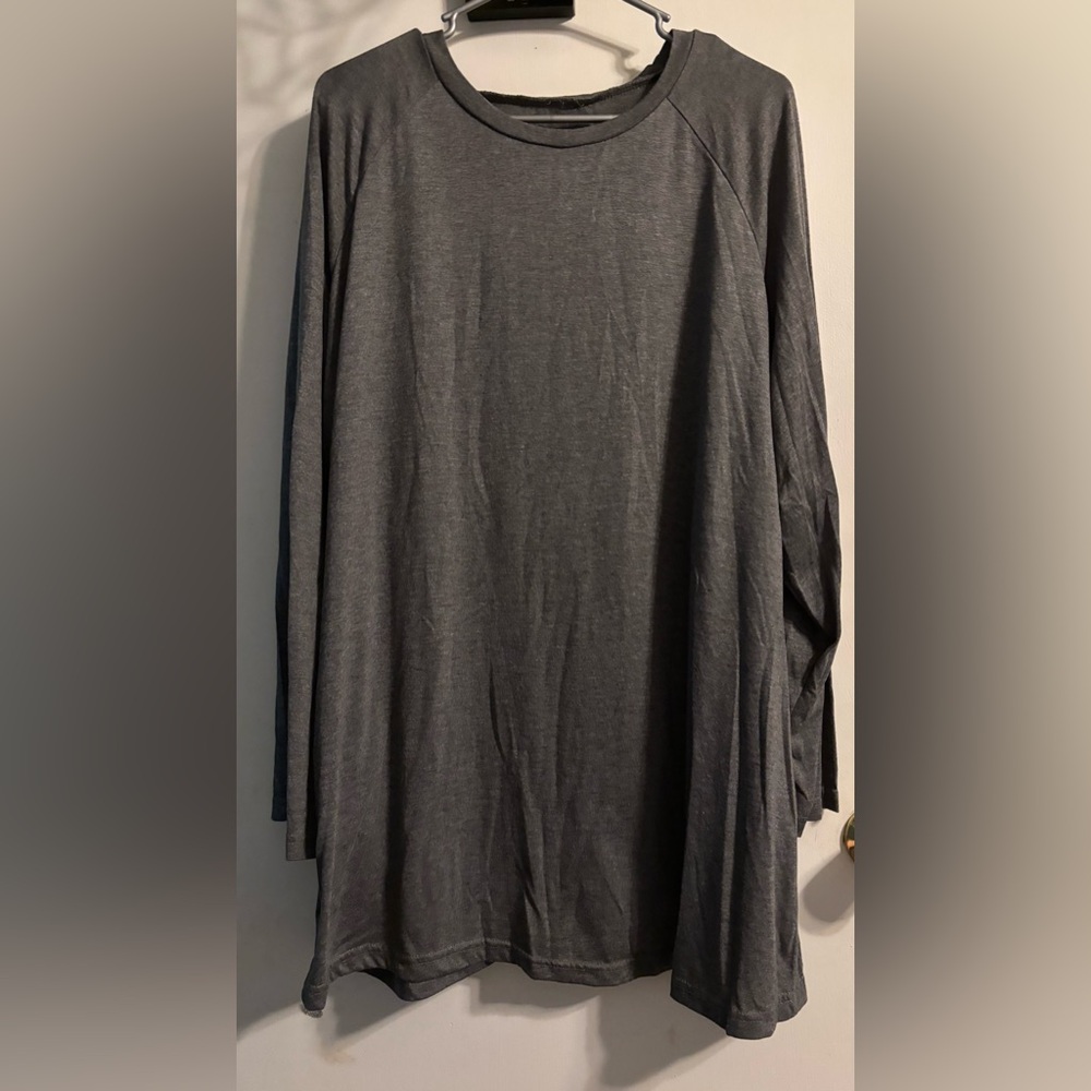 SHEIN Gray Long Sleeve Top